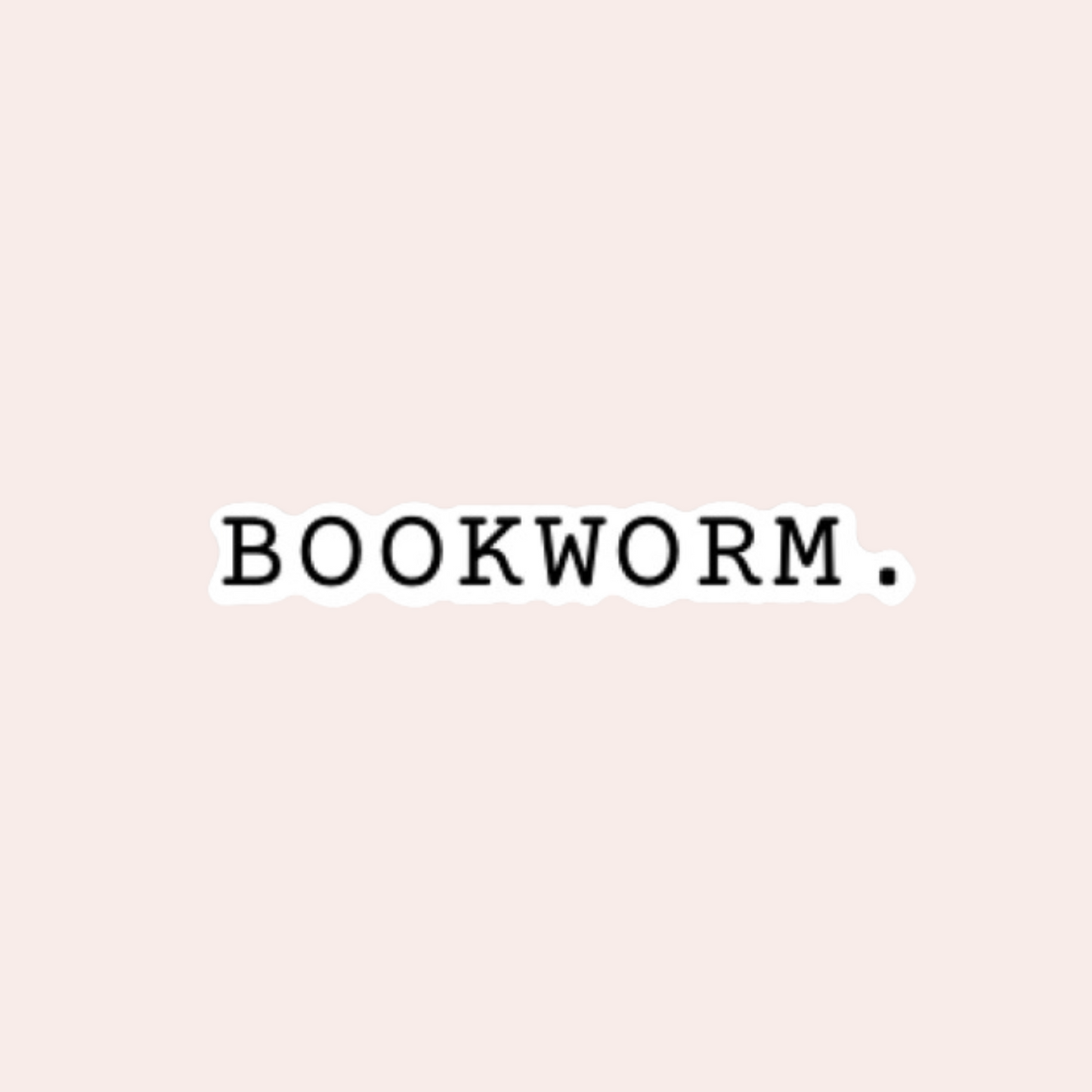 Bookworm Typewriter Sticker