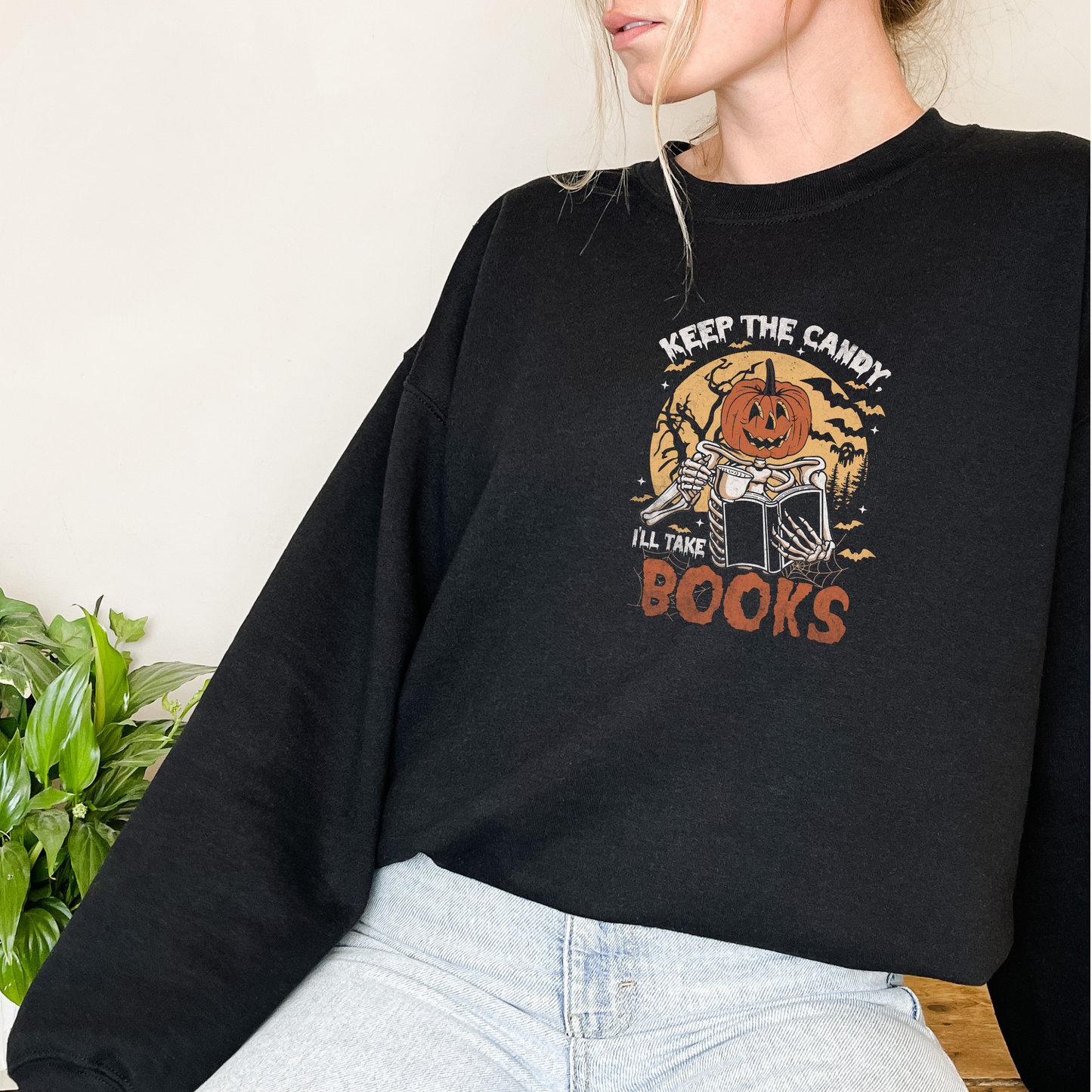 Halloween Jack O Lantern Bookish Sweatshirt