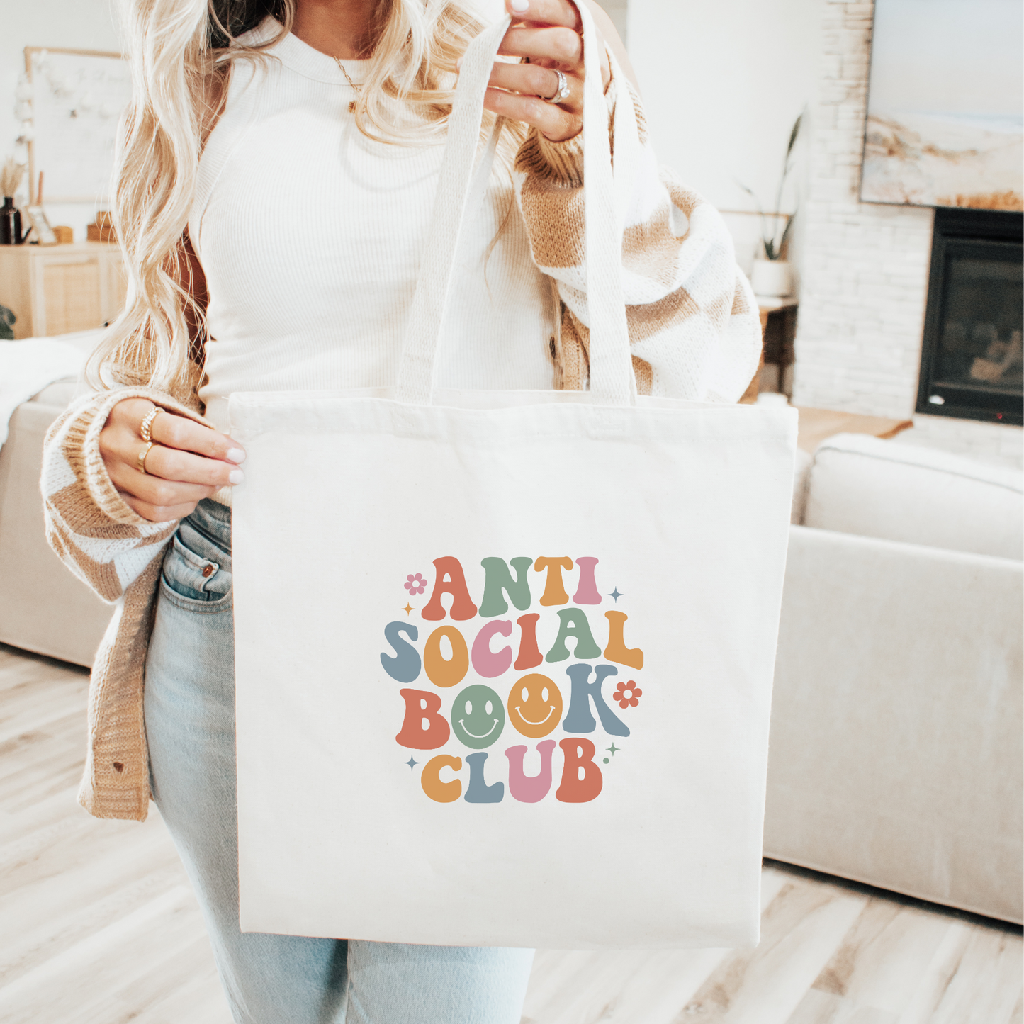 Anti Social Book Blub Tote