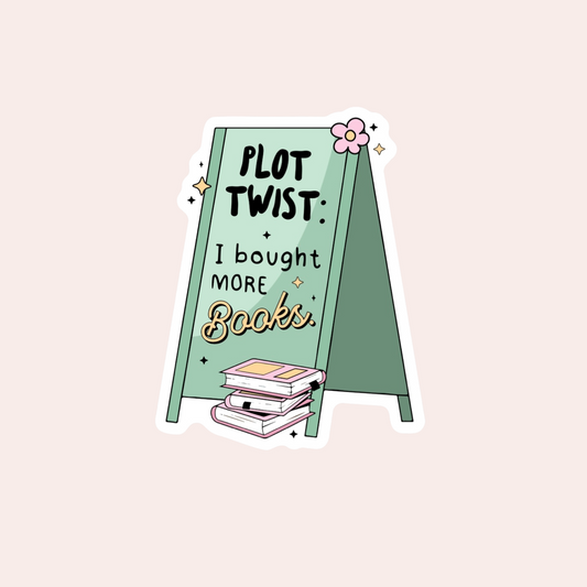 I Bought More Books Sticker