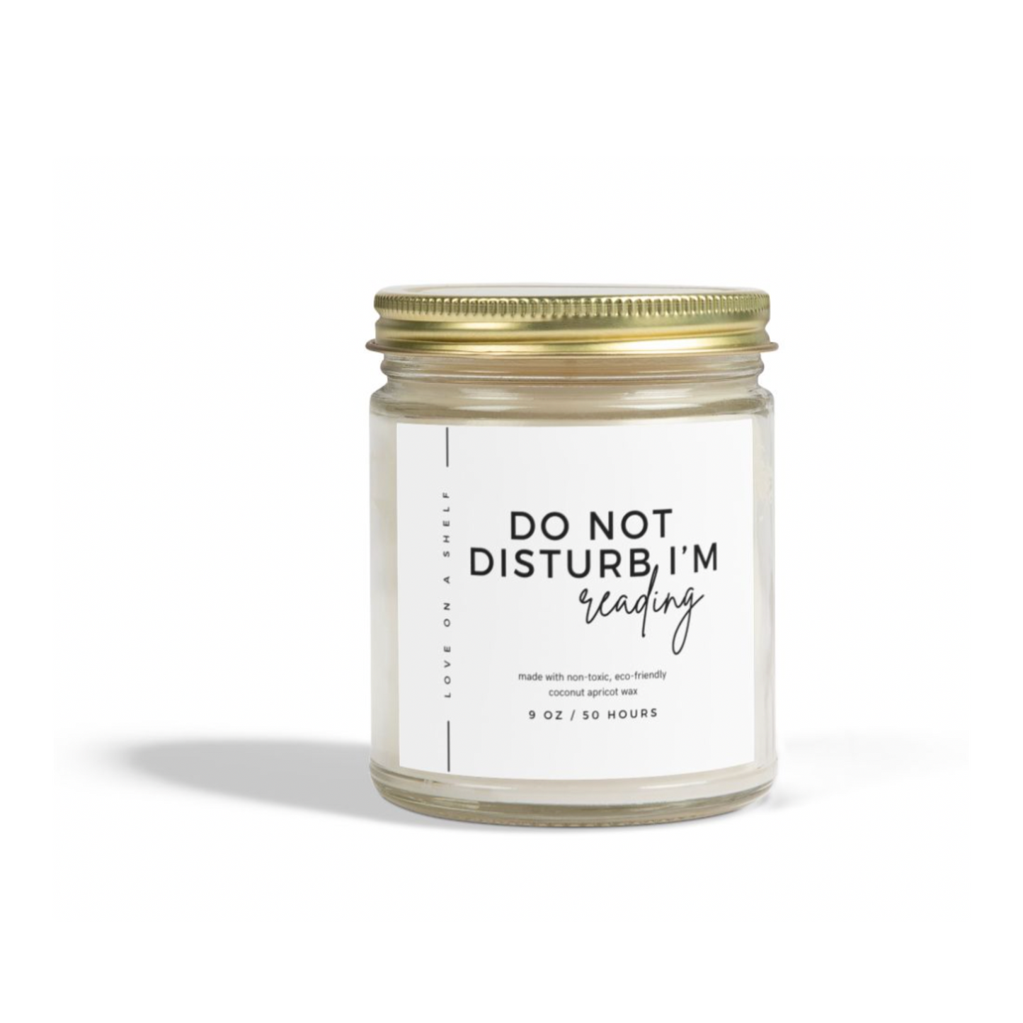 Do Not Disturb I'm Reading Candle