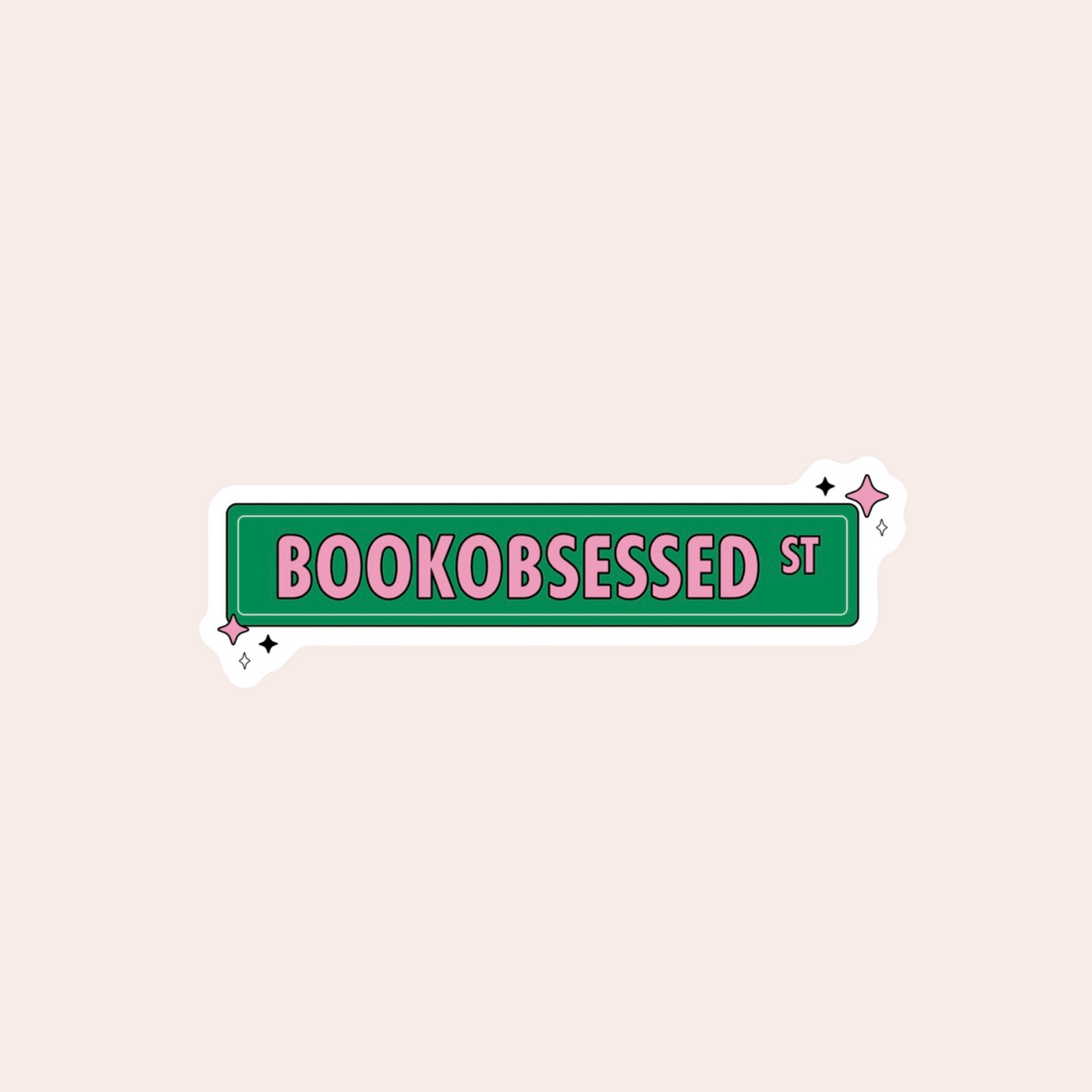 Book Obsessed Street Sticker