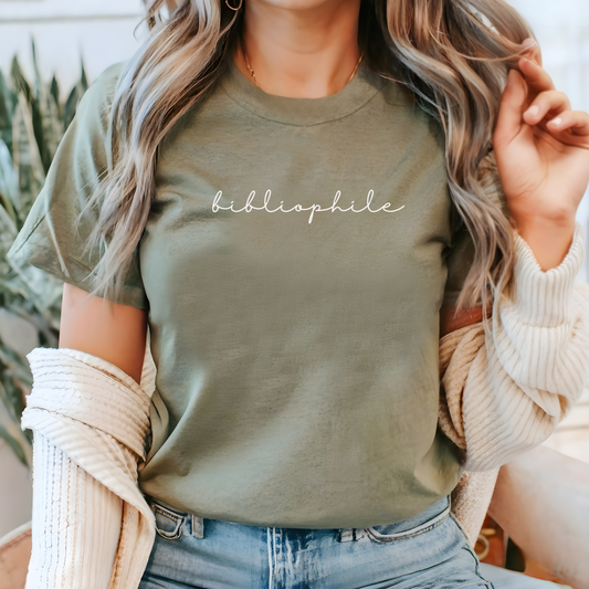 Bibliophile Script T-Shirt