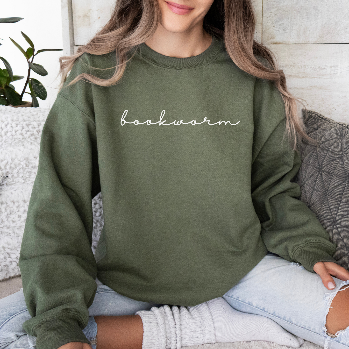 Bookworm Script Sweatshirt